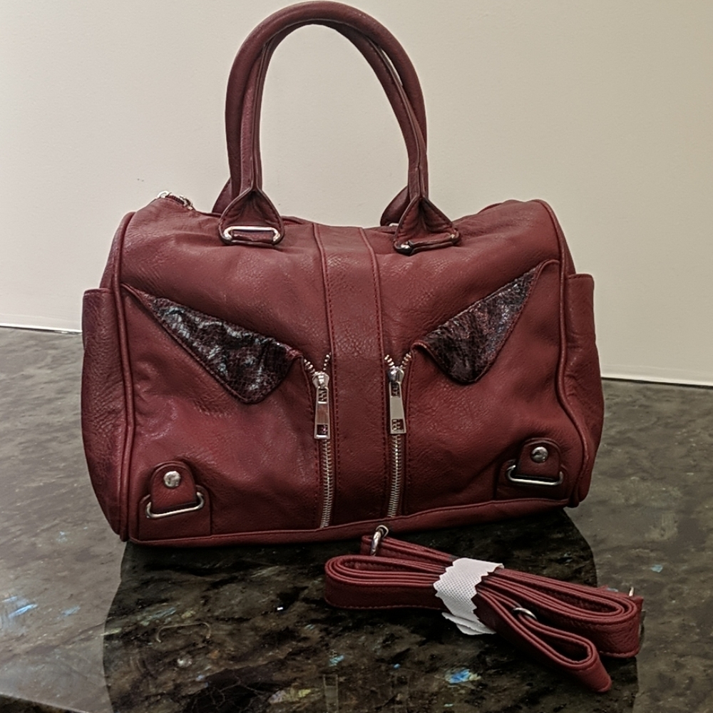 Wine Red Patent Leather Purse